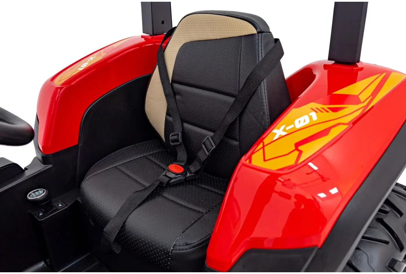 Tractor electric cu remorca Ramiz Tractor Vehicle Blast With Trailer (Red) - 9