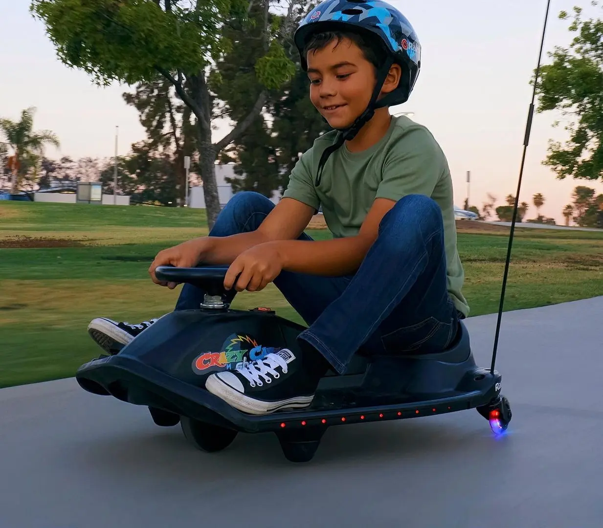 Электрокарт Razor Crazy Cart Shift Lightshow (Black) - 9