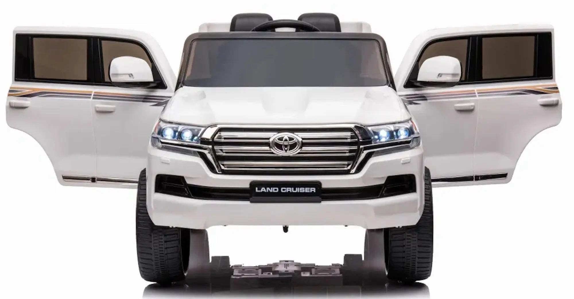 Masinuta electrica River Toys Toyota Land Cruiser SMBJ2022/1 (White) - 3
