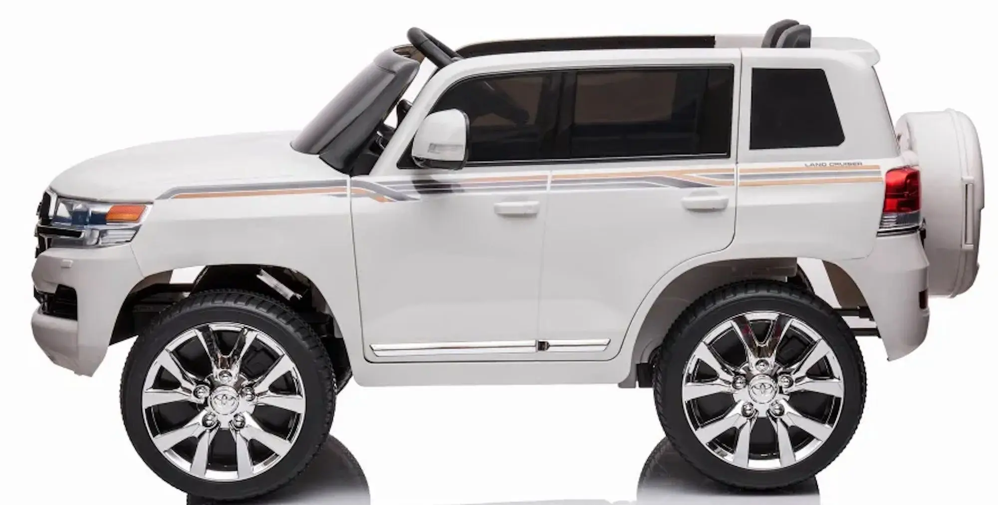 Masinuta electrica River Toys Toyota Land Cruiser SMBJ2022/1 (White) - 4