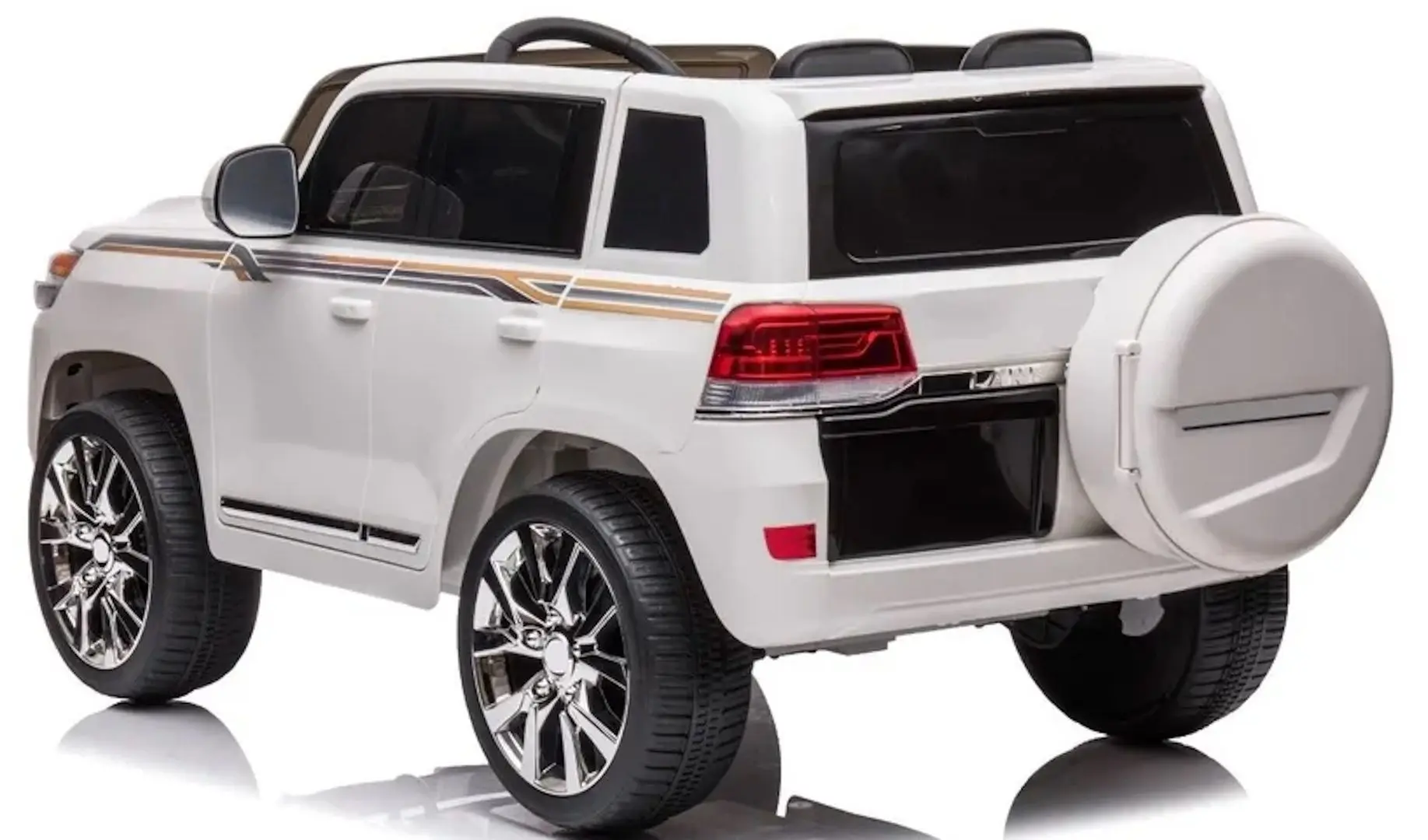 Masinuta electrica River Toys Toyota Land Cruiser SMBJ2022/1 (White) - 5