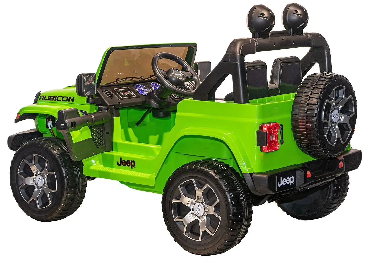 Masinuta electrica Toyland Jeep Rubicon JWR555/2 (Green) - 5