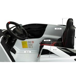 Masinuta electrica Toyz Lamborghini Aventador SVJ (White) Thumb