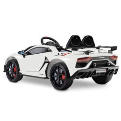 Masinuta electrica Toyz Lamborghini Aventador SVJ (White) Thumb