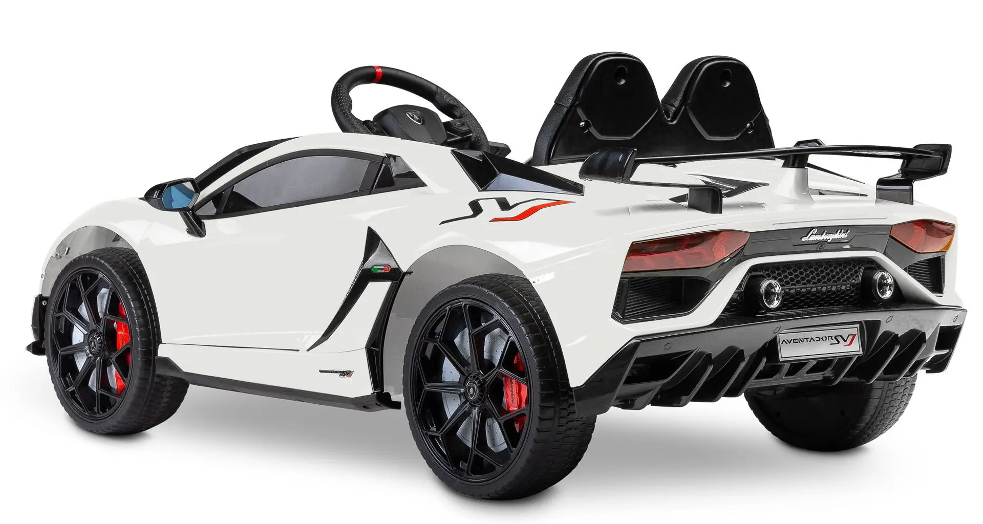 Masinuta electrica Toyz Lamborghini Aventador SVJ (White) - 4