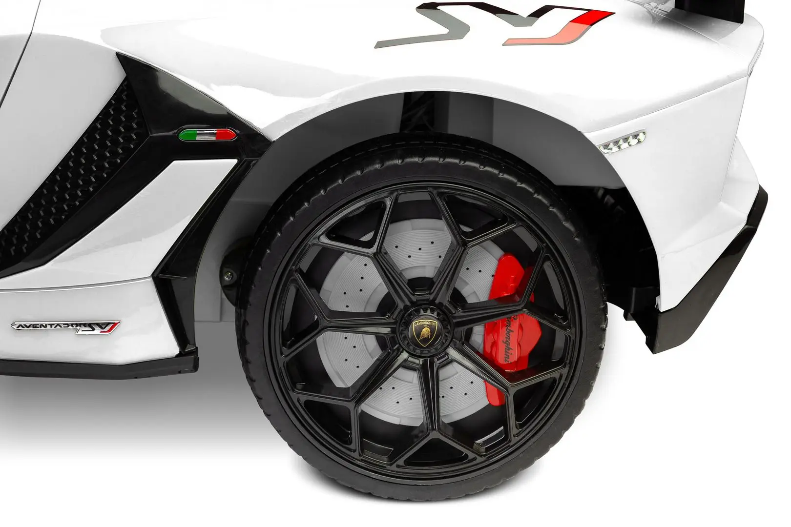 Masinuta electrica Toyz Lamborghini Aventador SVJ (White) - 8