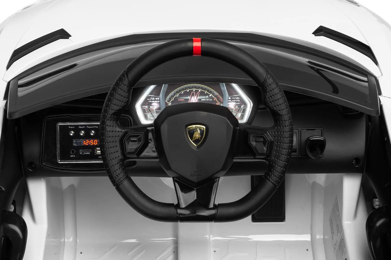 Masinuta electrica Toyz Lamborghini Aventador SVJ (White) - 10