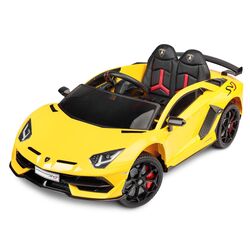 Masinuta electrica Toyz Lamborghini Aventador SVJ (Yellow)