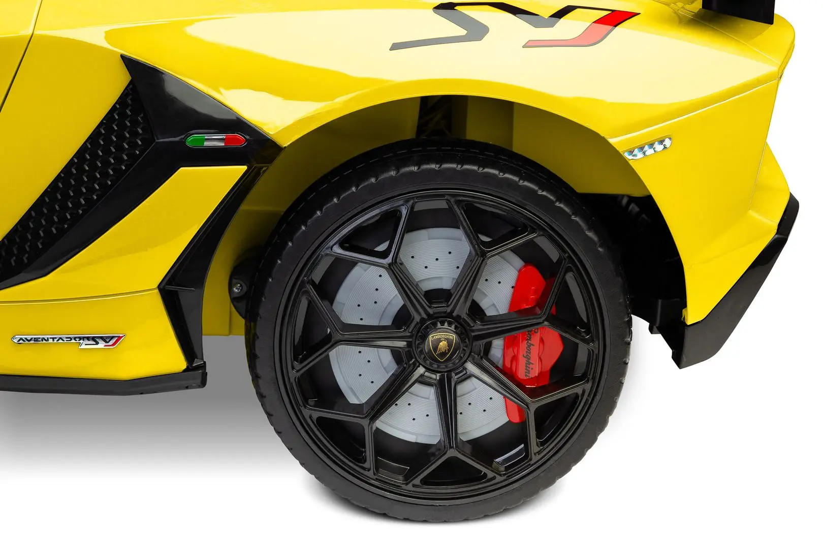 Masinuta electrica Toyz Lamborghini Aventador SVJ (Yellow) - 9