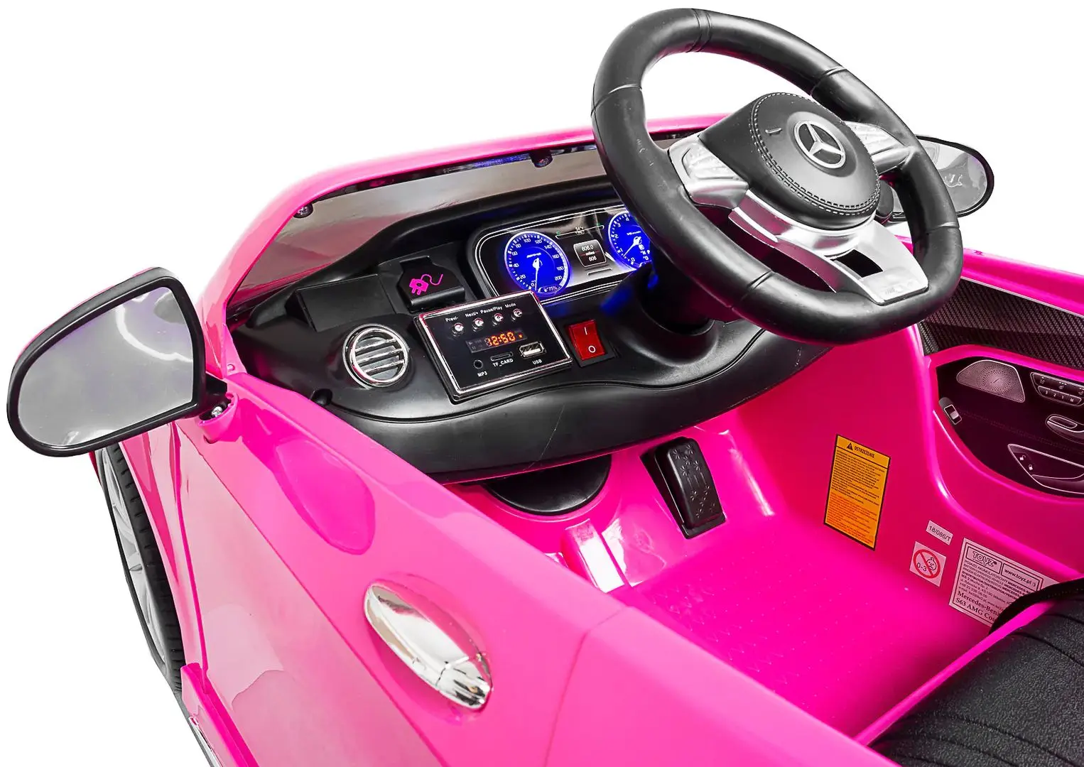 Электромобиль Toyz Mercedes S63 AMG (Pink) - 7