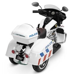 Электромотоцикл Toyz Riot Police (White/Blue) Thumb