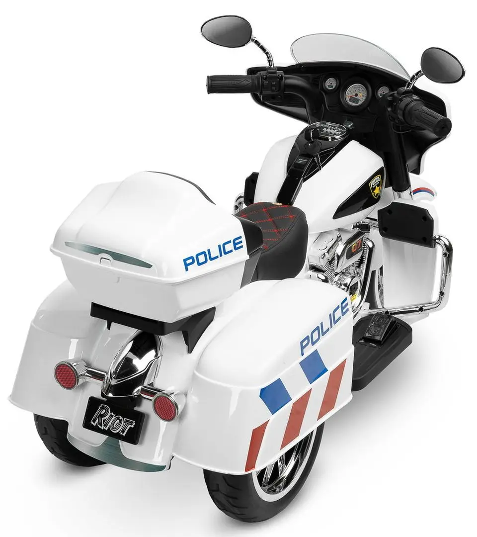 Электромотоцикл Toyz Riot Police (White/Blue) - 3