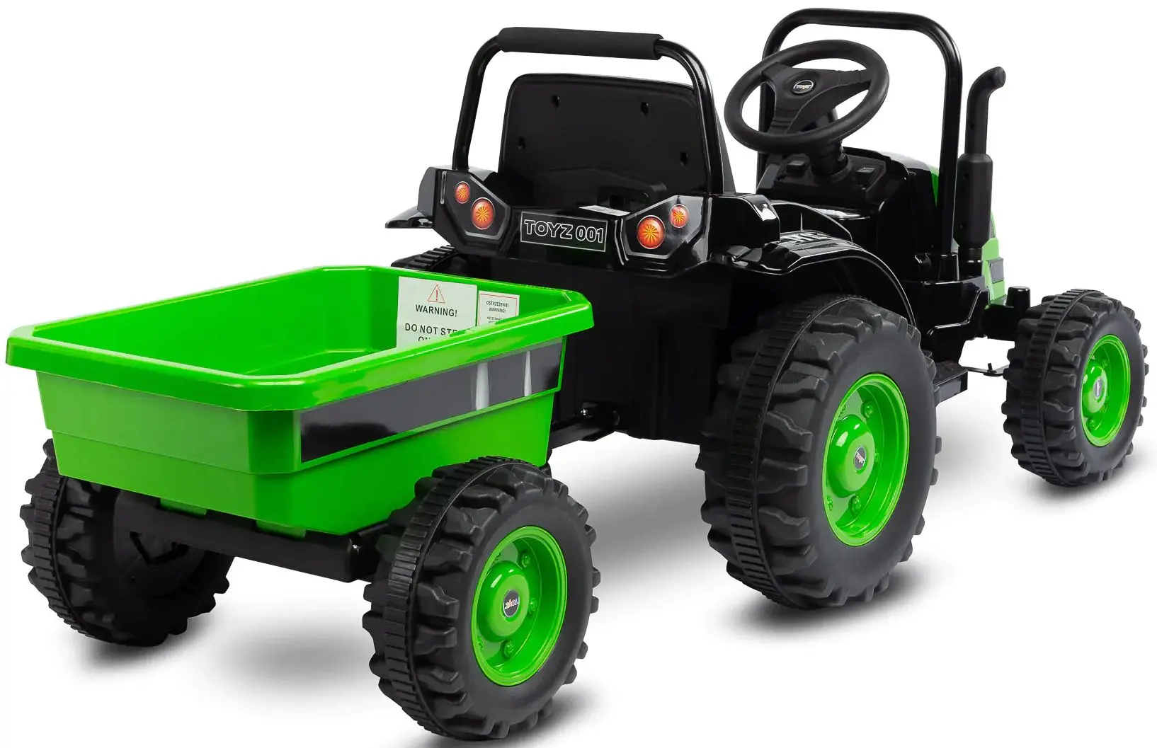 Электротрактор с прицепом Toyz Hector (Green) - 16