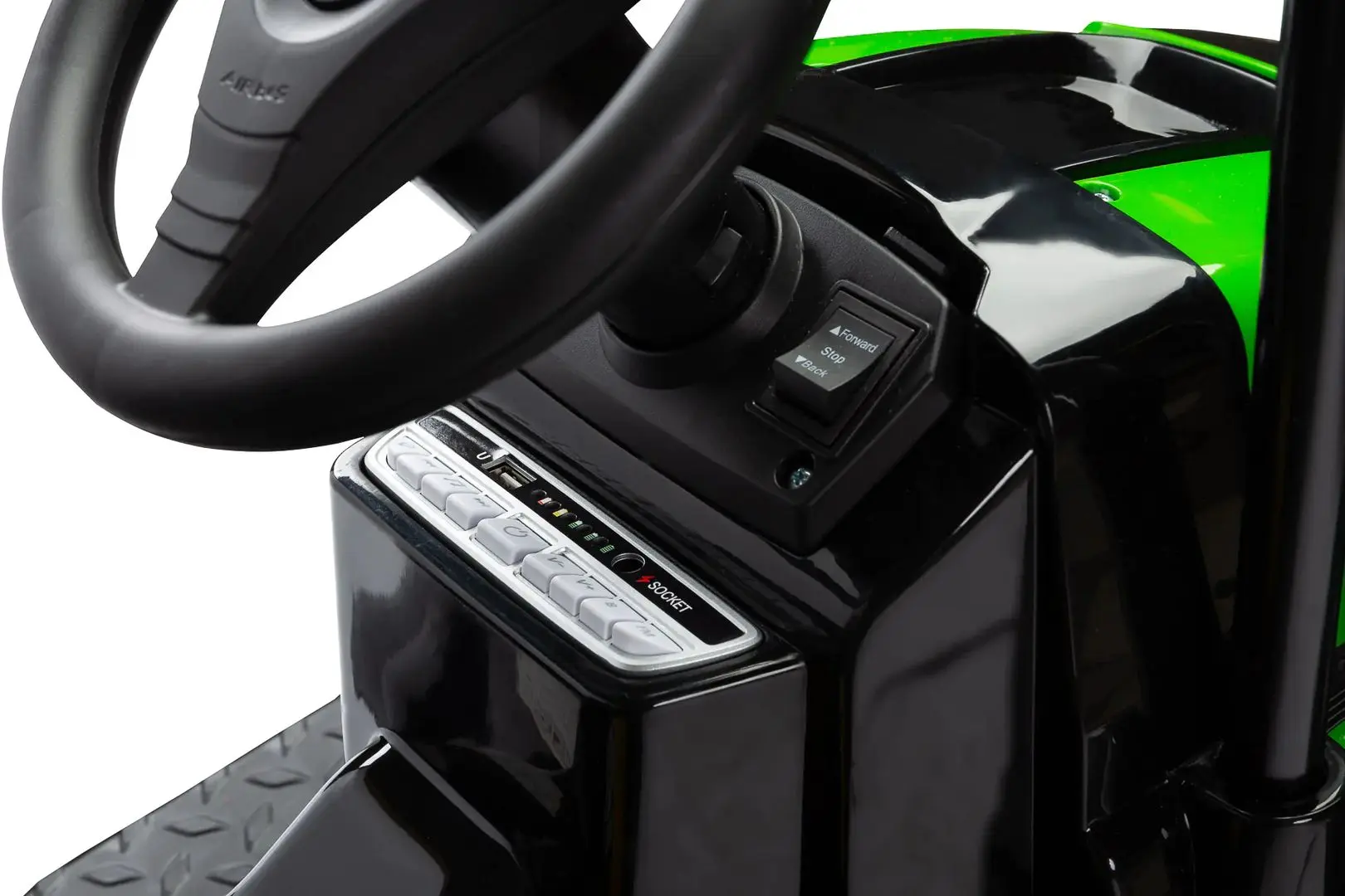 Электротрактор с прицепом Toyz Hector (Green) - 2