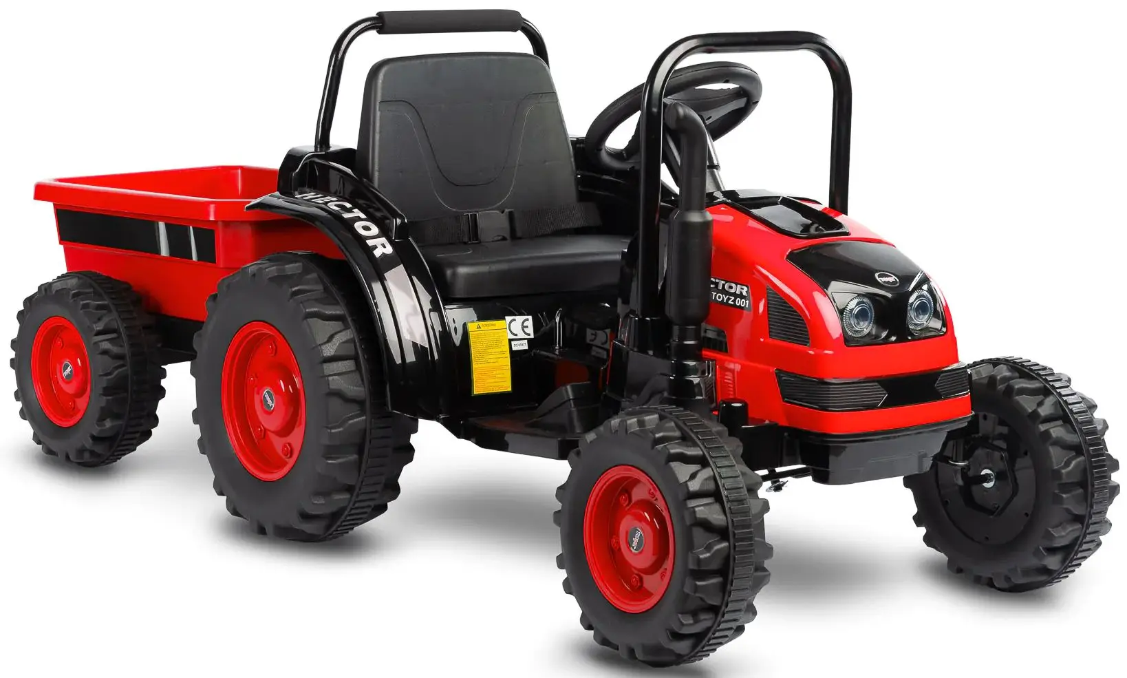 Электротрактор с прицепом Toyz Hector (Red) - 4