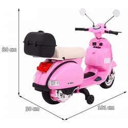 Электроскутер Ramiz Vespa Roses (Pink) Thumb