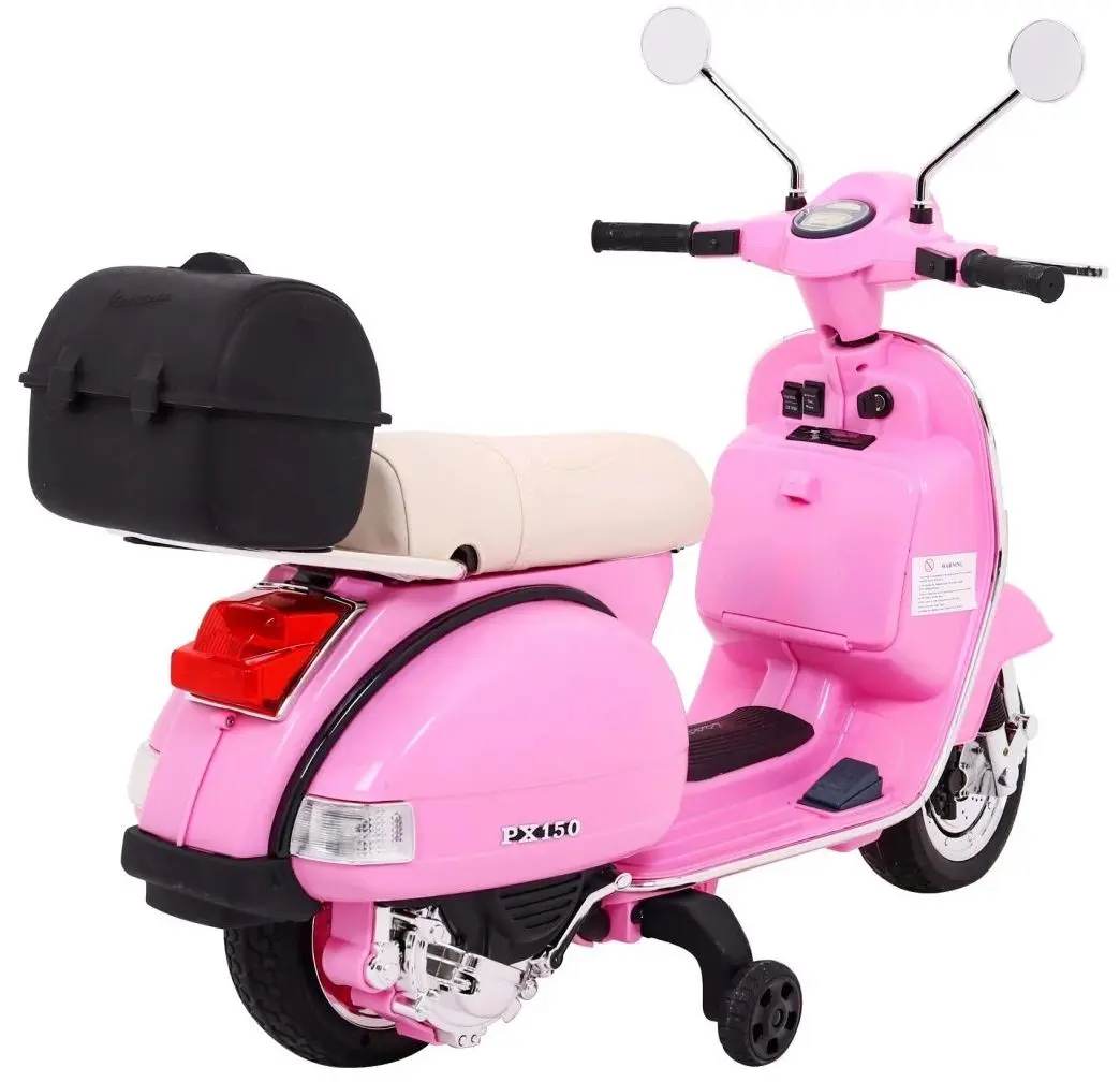 Электроскутер Ramiz Vespa Roses (Pink) - 7