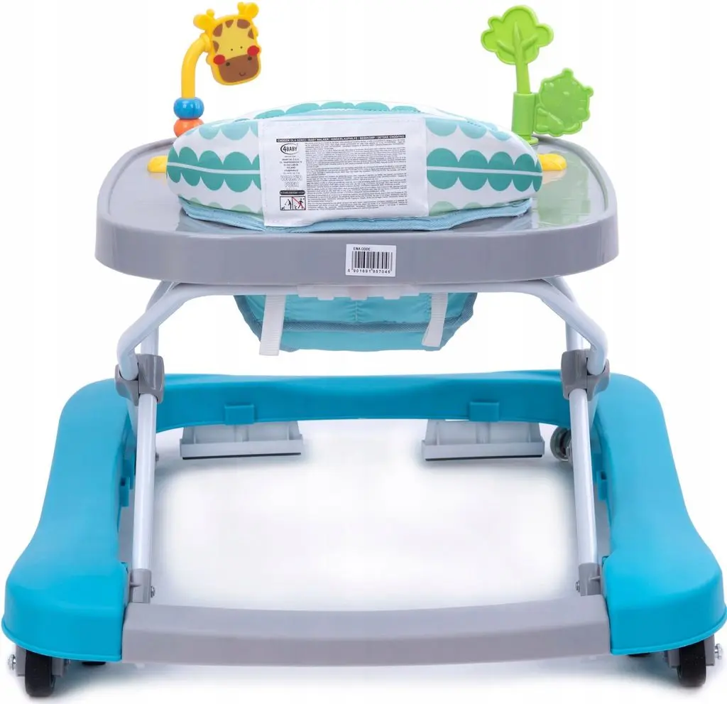 Ходунок 4Baby Walk'n Push (Turkus/Grey) - 3
