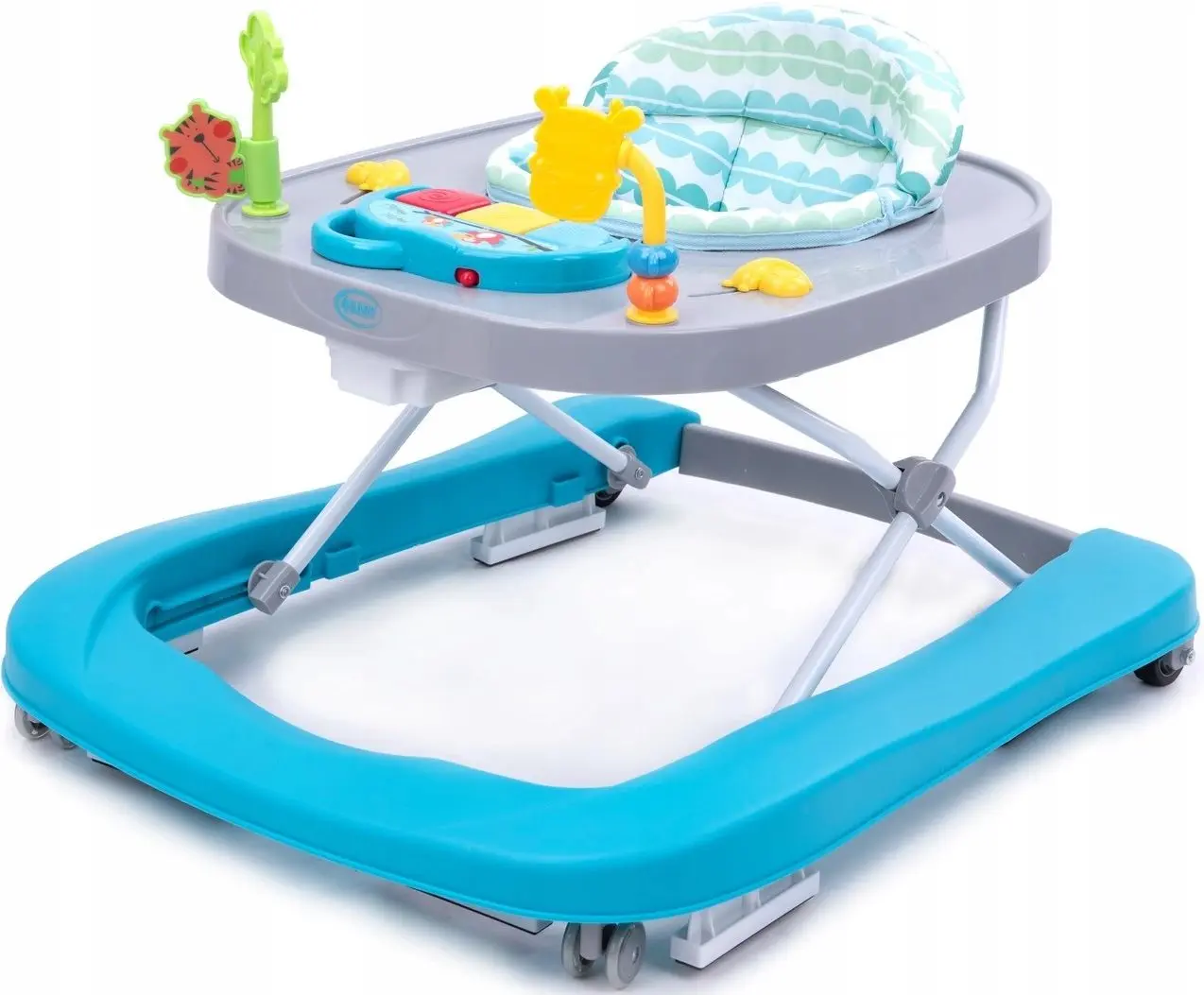 Ходунок 4Baby Walk'n Push (Turkus/Grey)