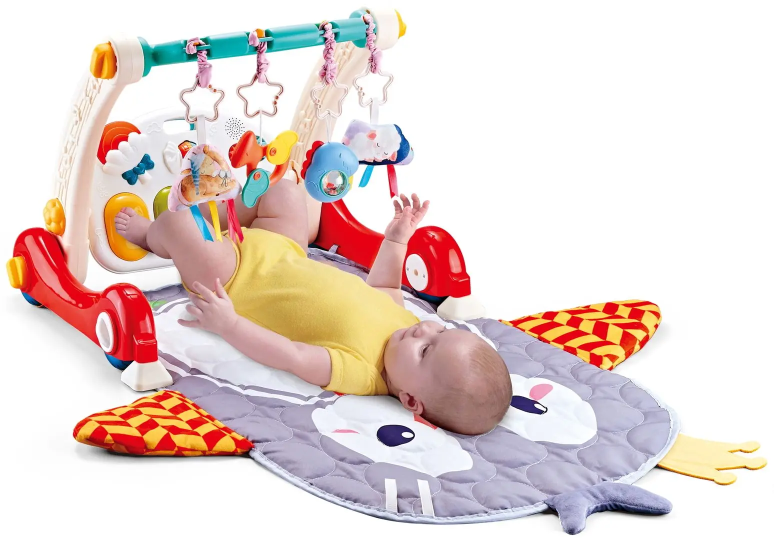 Premergator interactiv cu covoras AliBibi MBH5282671 (Multicolor)