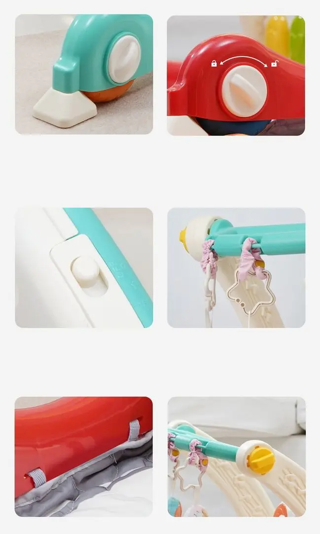 Premergator interactiv cu covoras AliBibi MBH5282671 (Multicolor)