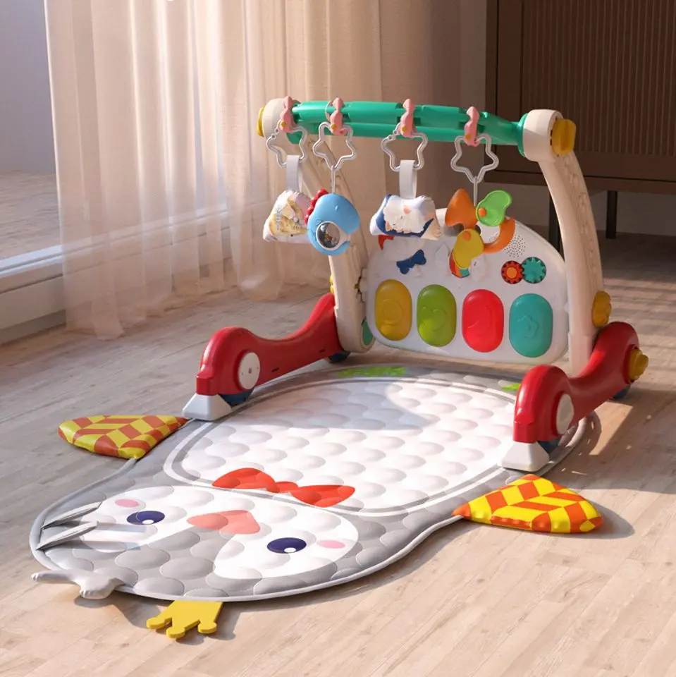 Premergator interactiv cu covoras AliBibi MBH5282671 (Multicolor)