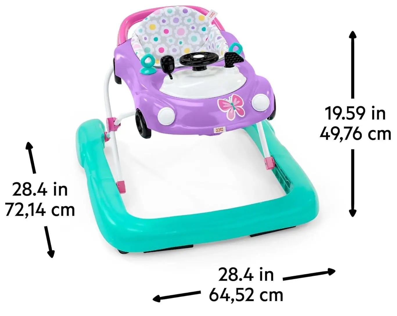 Ходунки 3в1 Bright Starts Little Speedster (Purple/Green)