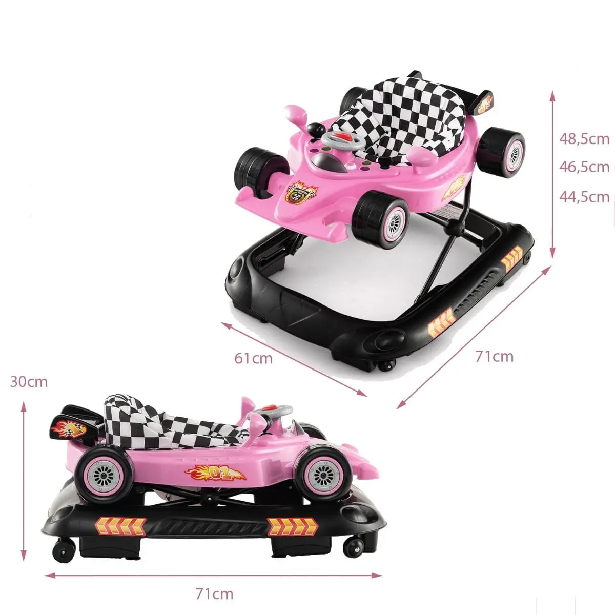 Premergator 4in1 Costway BC10168PI (Pink/Black)