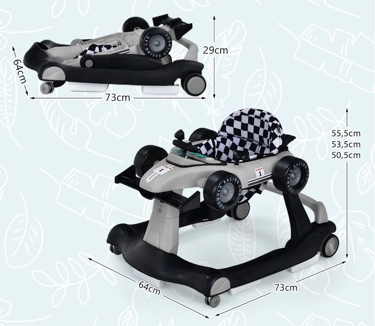 Premergator 4in1 Costway BC10229GR (Dark Grey/Black)