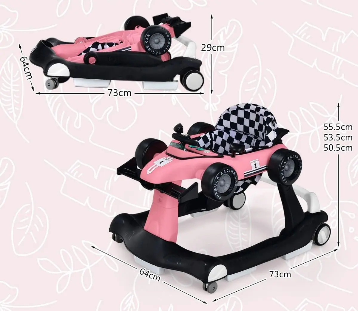 Premergator 4in1 Costway BC10229PI (Pink)