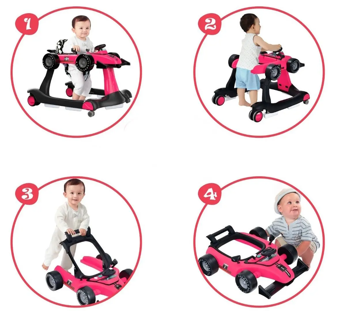 Ходунок 4в1 Costway BC10229TS (Dark Pink)