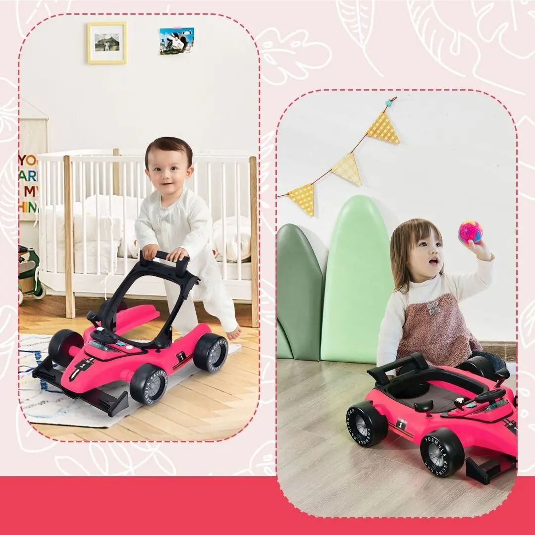 Ходунок 4в1 Costway BC10229TS (Dark Pink)