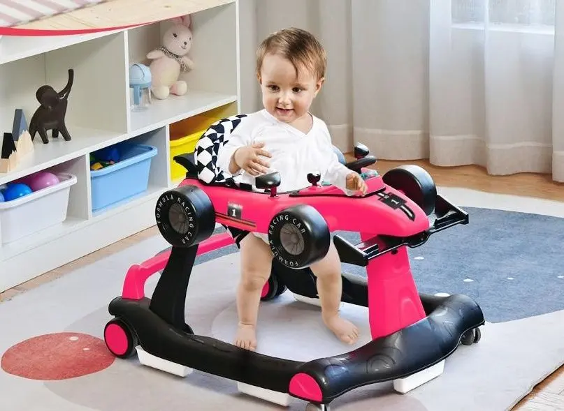 Ходунок 4в1 Costway BC10229TS (Dark Pink)