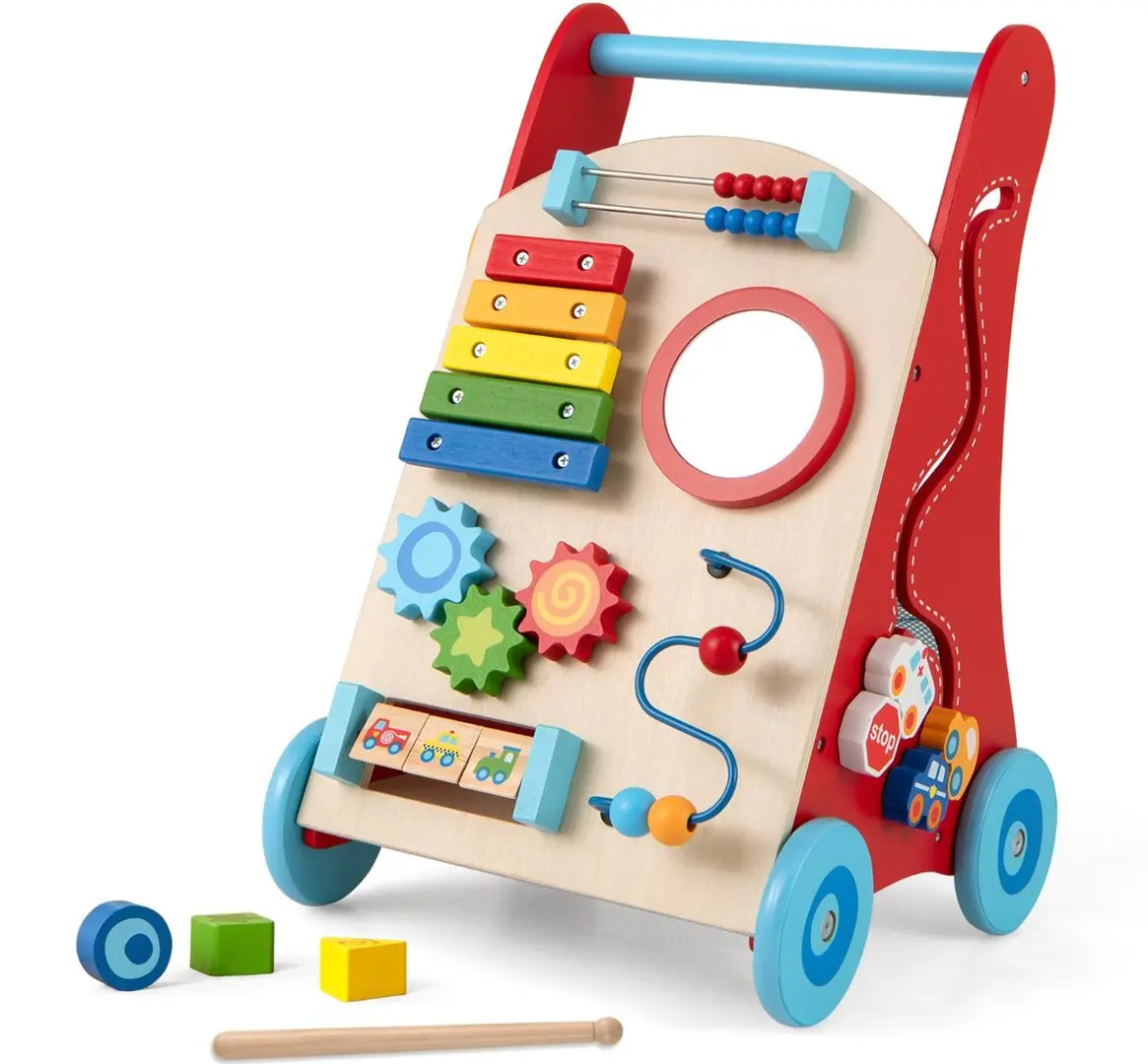 Ходунок интерактивный Costway TP10320NA (Red/Multicolor)