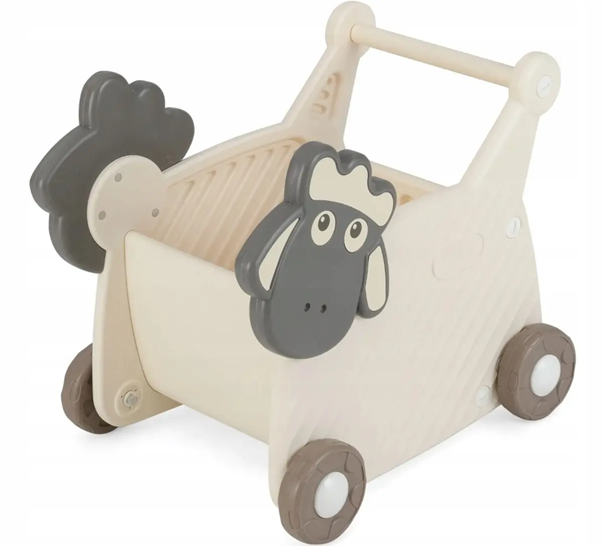 Ходунок-каталка 2в1 Costway UY10165WH (Beige/Gray)