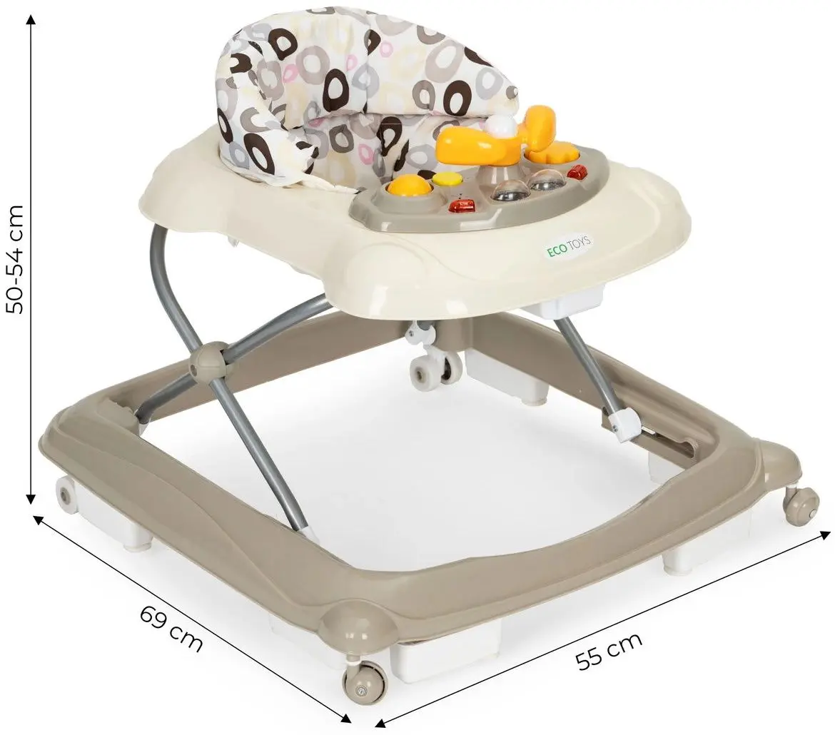 Ходунок Ecotoys J-888E (Beige) - 5