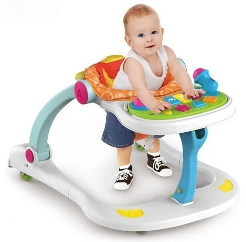 Ходунки интерактивные 4в1 Huanger Multifunctional Walker (White/Orange) - 4