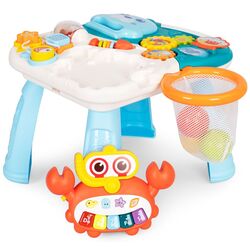 Ходунок интерактивный 2in1 Huanger HE0828 (Blue/White) Thumb