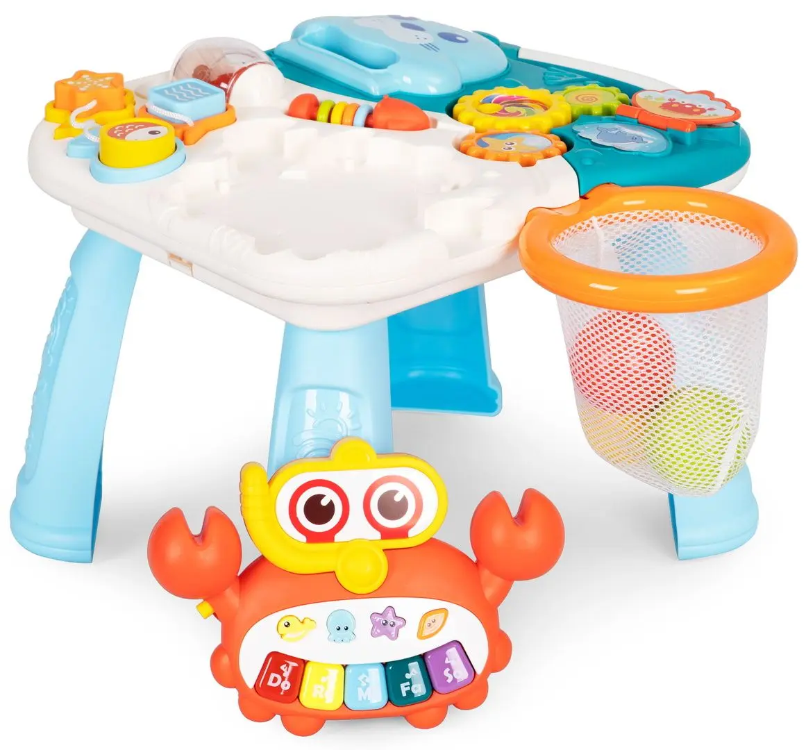 Ходунок интерактивный 2in1 Huanger HE0828 (Blue/White) - 5