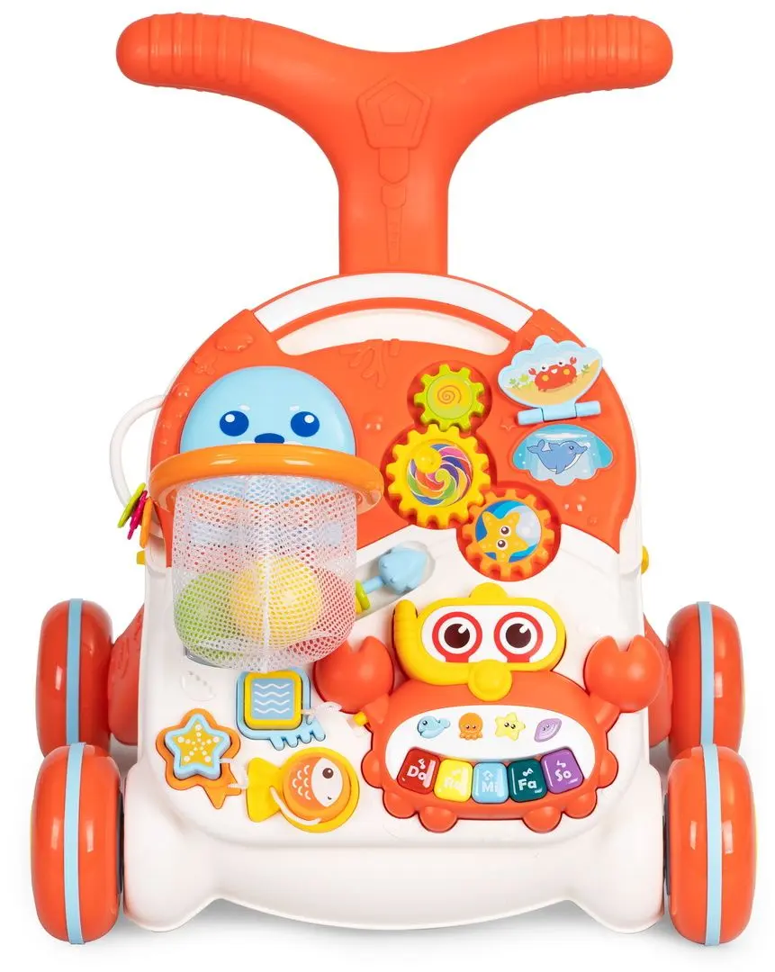 Ходунок интерактивный 2in1 Huanger HE0829 (Red/White)