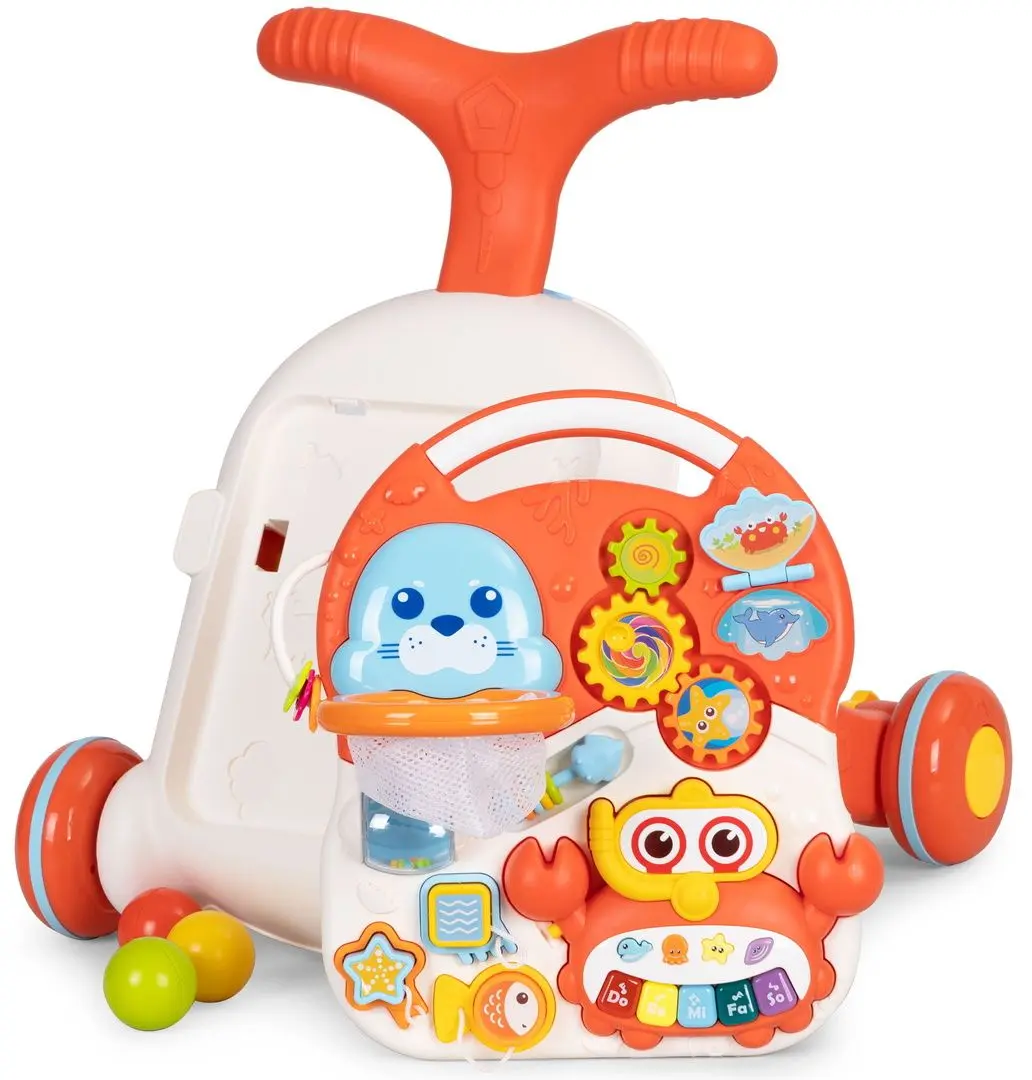 Ходунок интерактивный 2in1 Huanger HE0829 (Red/White)