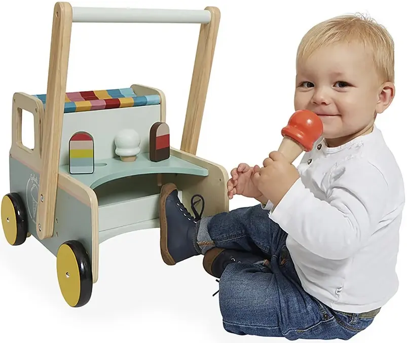 Premergator interactiv Janod Ice Cream Cart (Blue) - 3