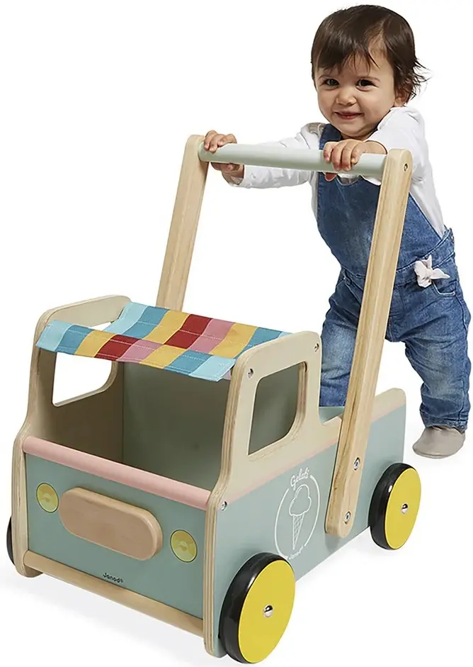 Premergator interactiv Janod Ice Cream Cart (Blue) - 4