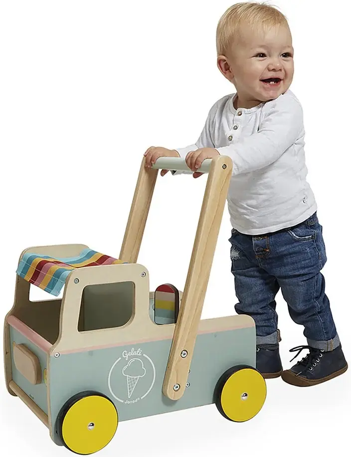 Premergator interactiv Janod Ice Cream Cart (Blue) - 2