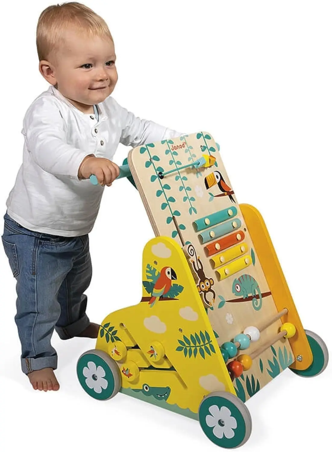 Premergator interactiv Janod Tropik Multi-Activity Trolley (Multicolore) - 3