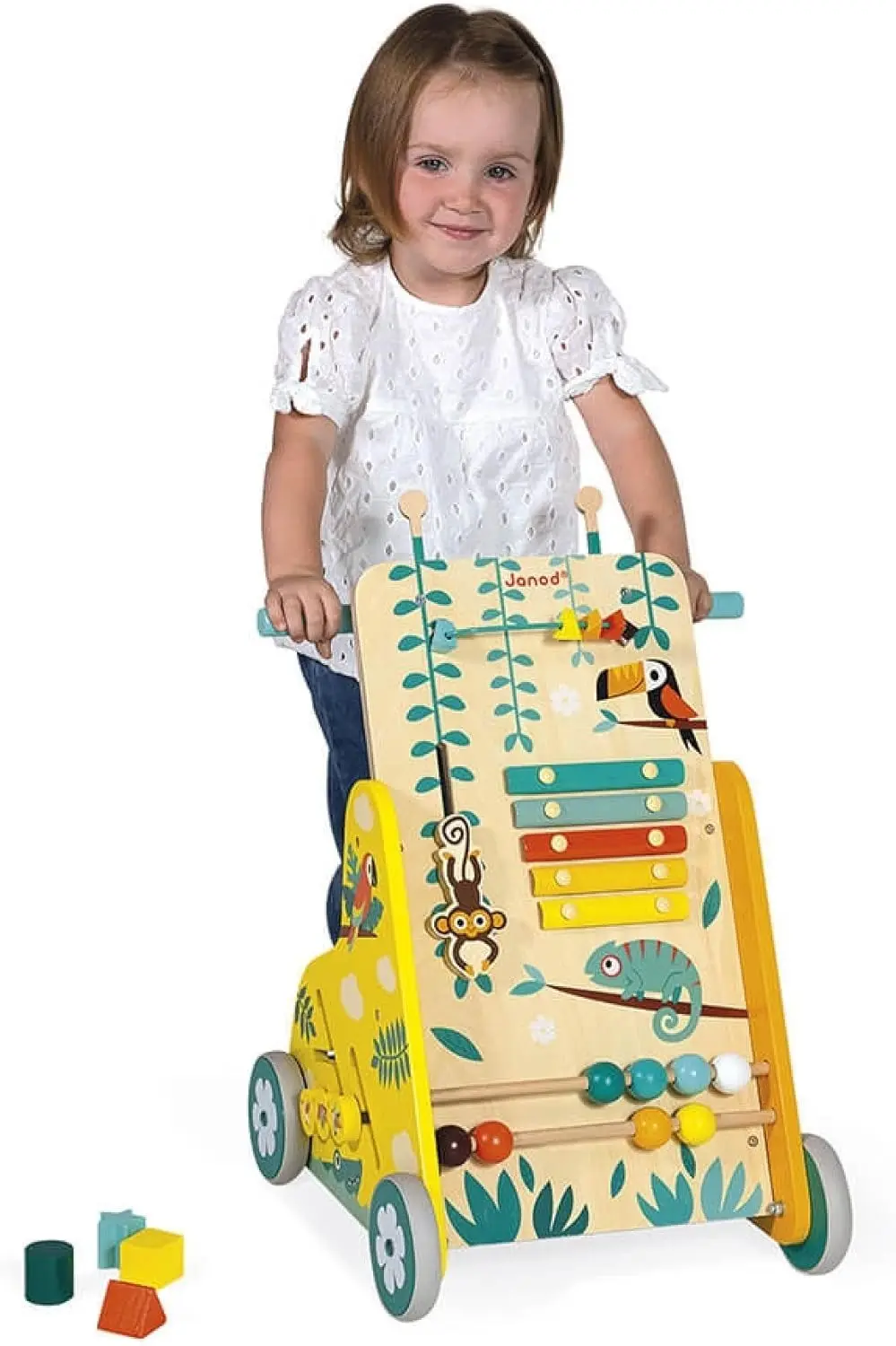 Premergator interactiv Janod Tropik Multi-Activity Trolley (Multicolore) - 5
