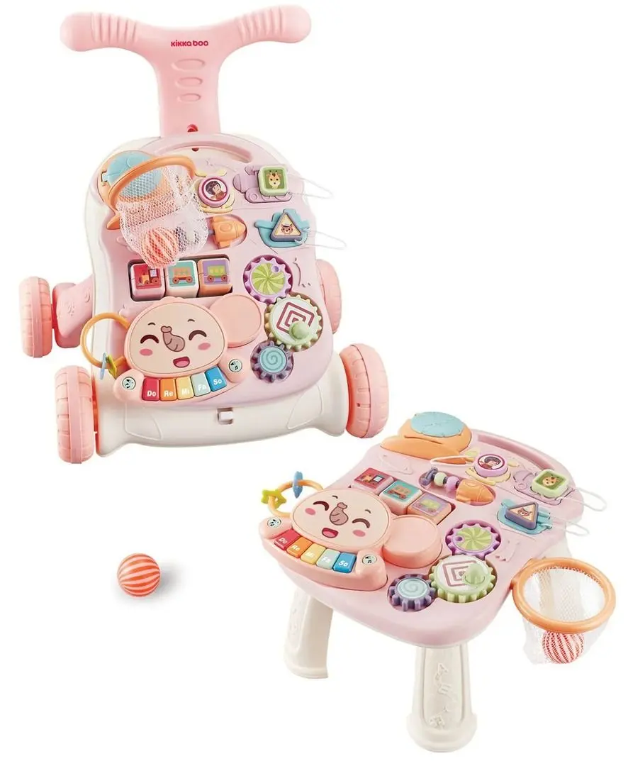 Ходунок интерактивный 3в1 Kikka Boo Play & Grow (Pink)