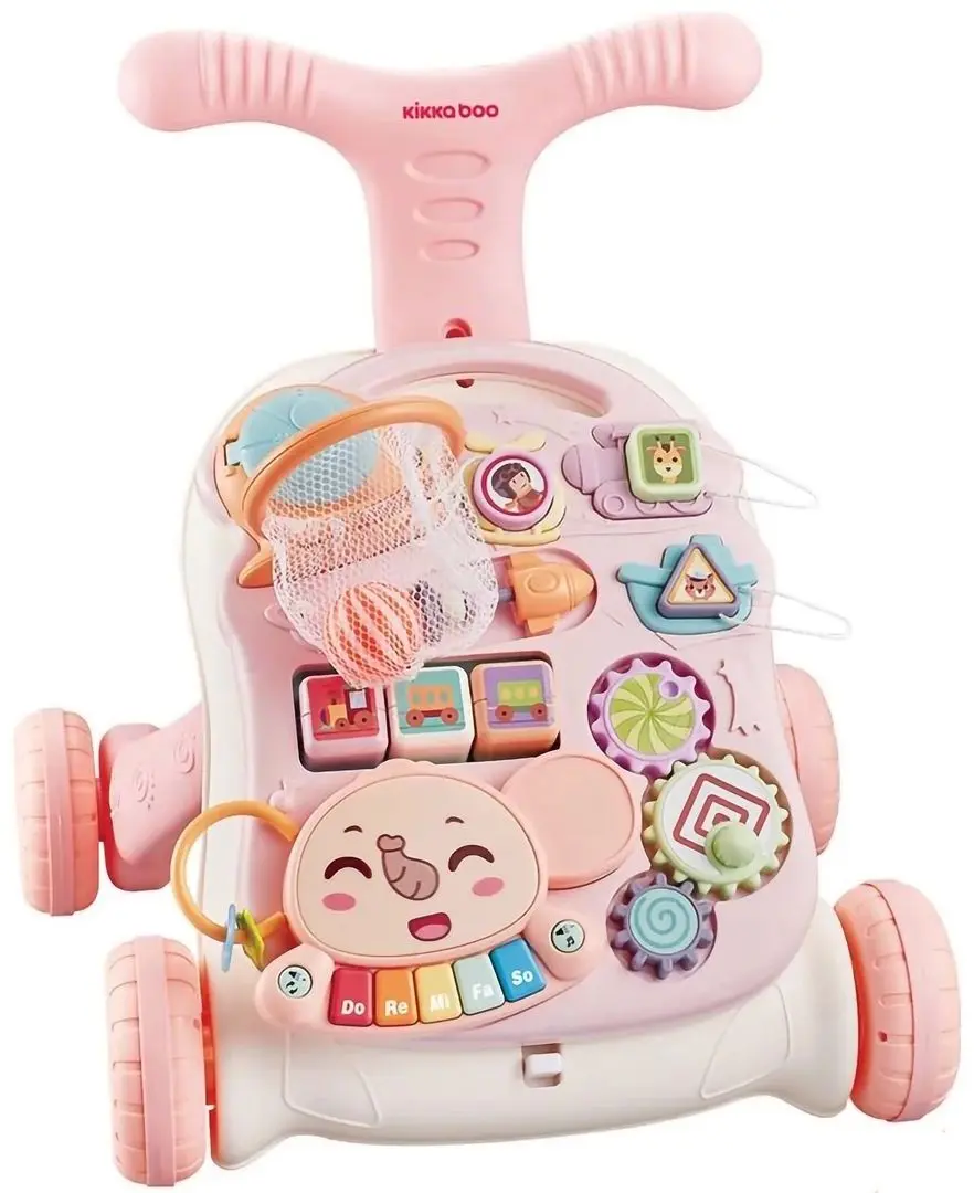 Ходунок интерактивный 3в1 Kikka Boo Play & Grow (Pink)