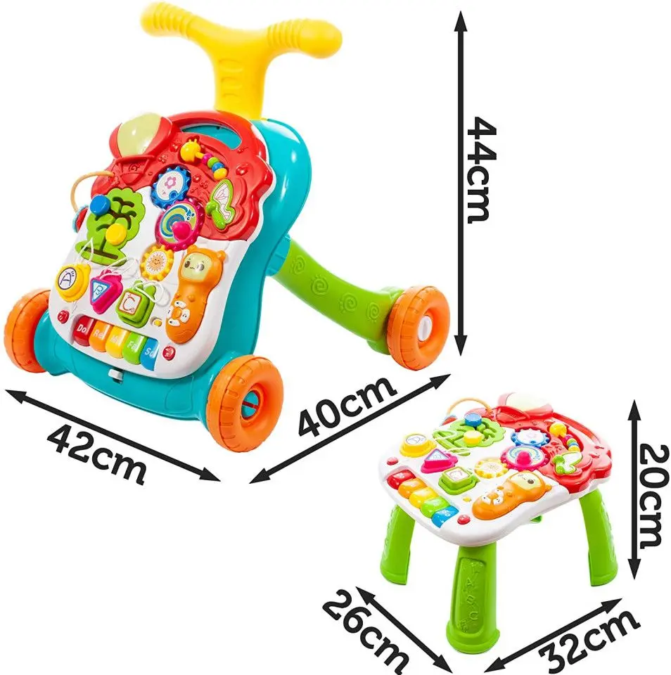 Premergator interactiv 2in1 MalPlay Musical Stroller (Yellow/Blue)