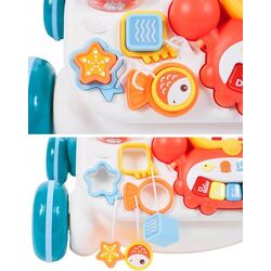 Ходунки интерактивные 2в1 MalPlay Walker And Active Table (White/Blue) Thumb